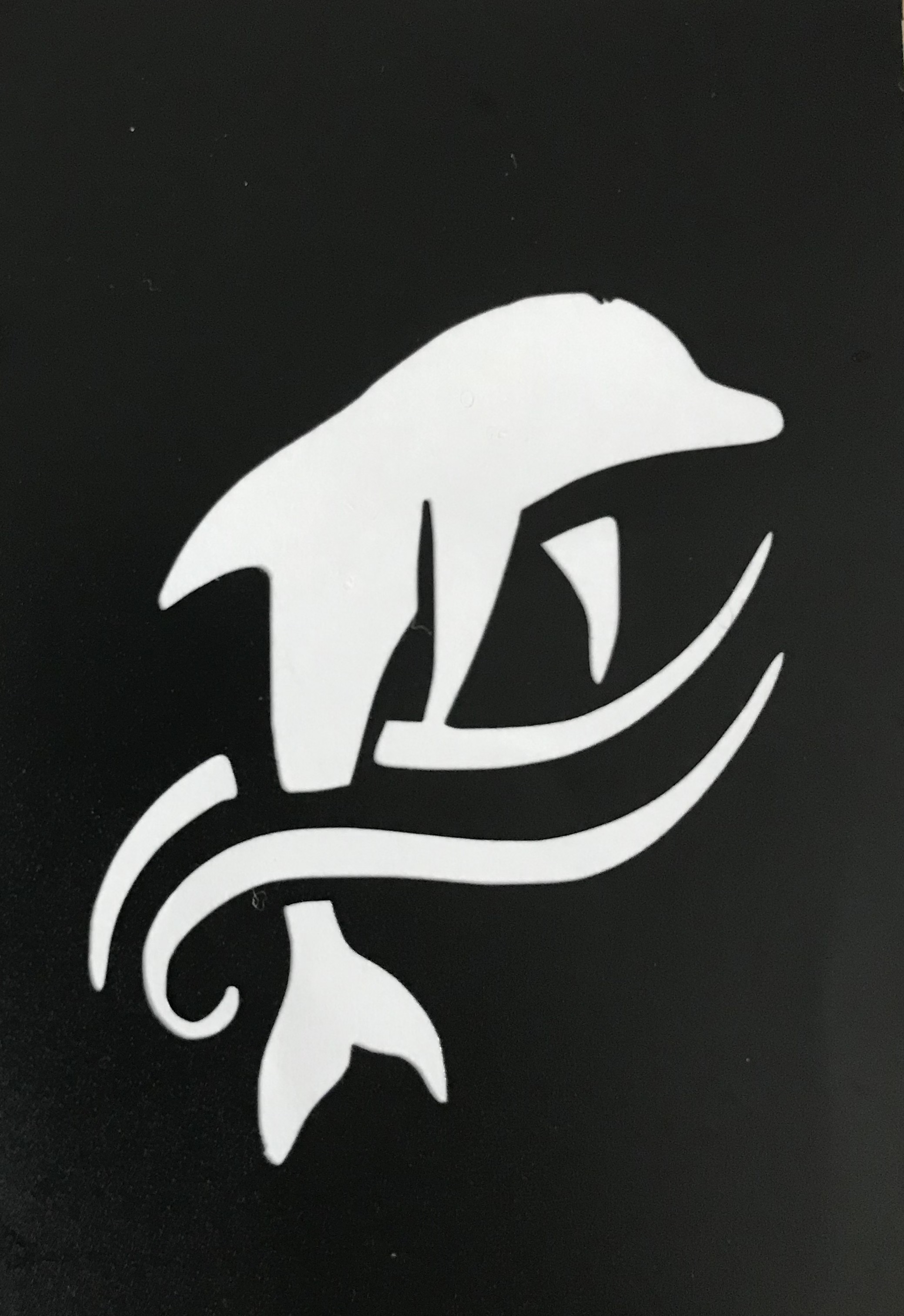 Delfín - tetovací šablonka