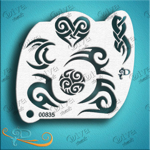 Tribal Eyes D825 Diva Stencil