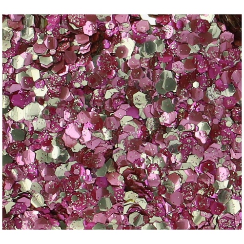 ROSE PETALS Biodegradable Chunky Glitter mix 6 ml