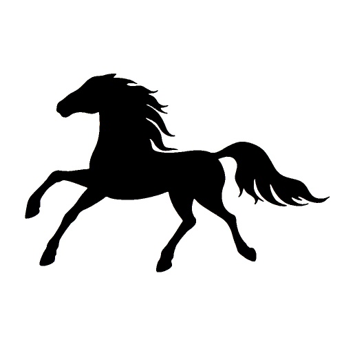 Running Horse  - tetovací šablonka