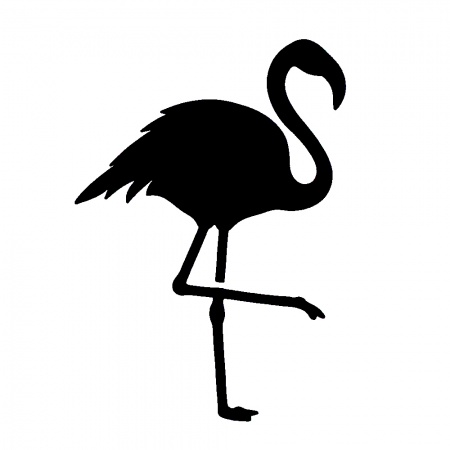 Flamingo   - tetovací šablonka