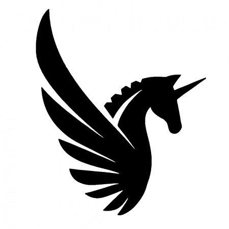 Unicorn Wing - tetovací šablonka