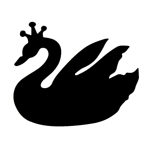 Swan - tetovací šablonka