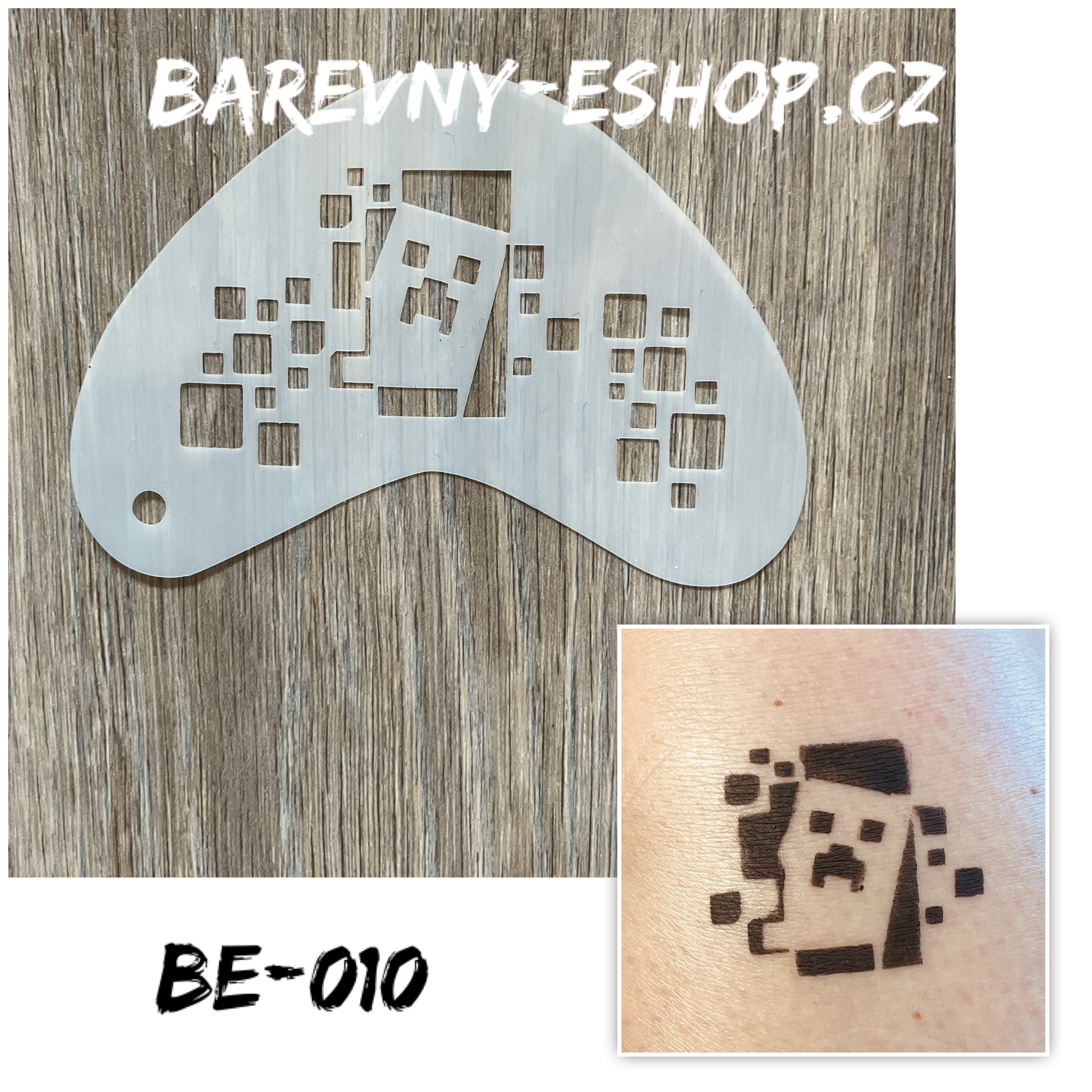 šablona Creeper - zeď (Minecraft)