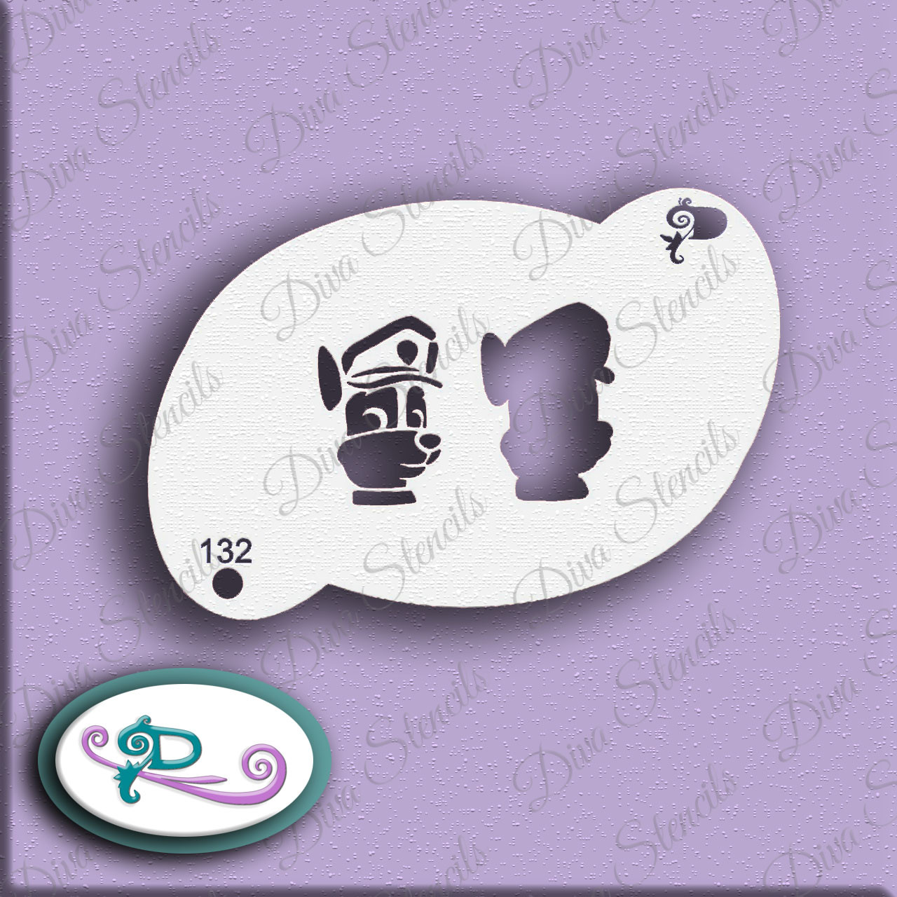  Paw Patrol Chase Diva Stencil