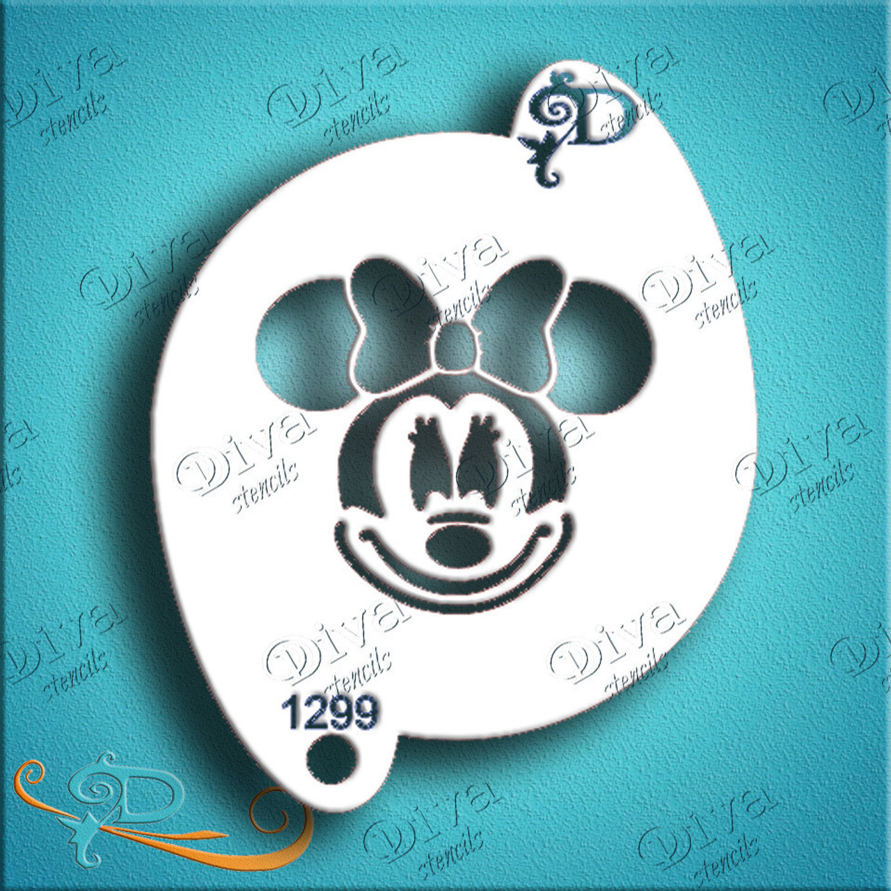 Minnie Diva Stencil
