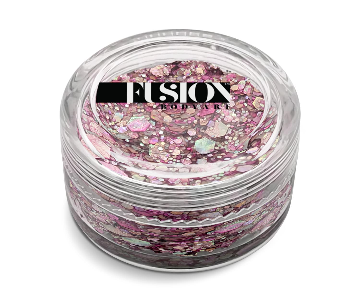 Pink Delight 10ml - UV efekt - Fusion Body Art Glitter Cream