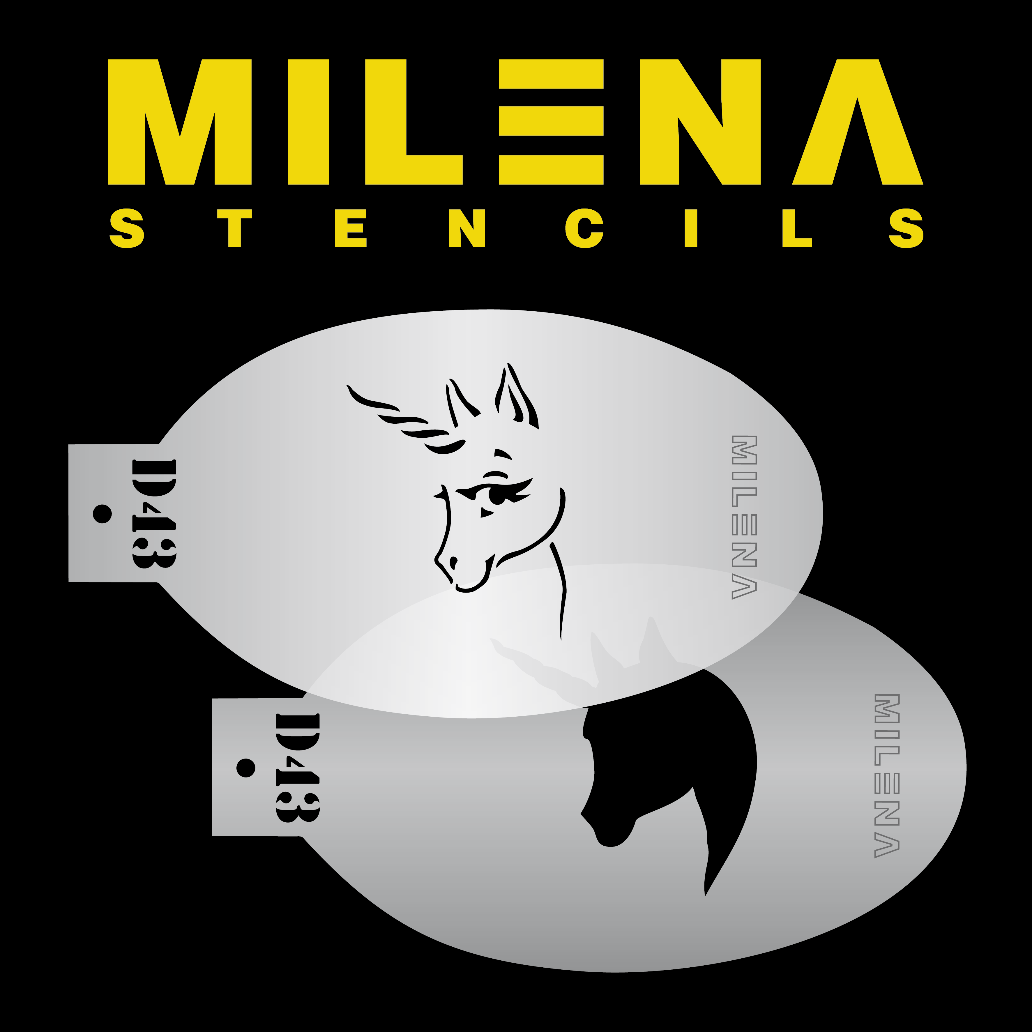 Milena Unicorn D43 šablona