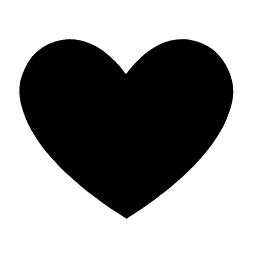 Heart - tetovací šablonka