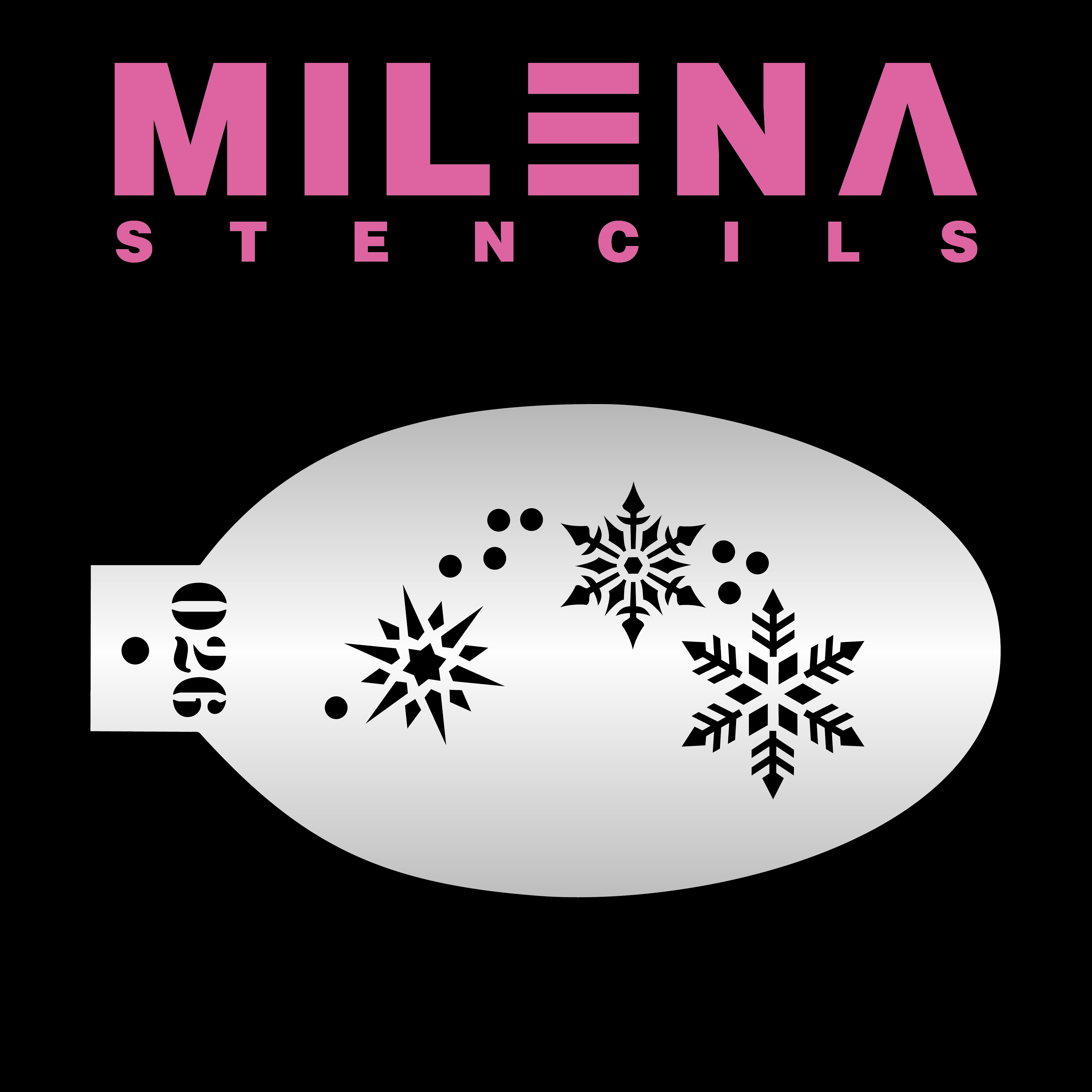 Milena Snowflakes O26 šablona