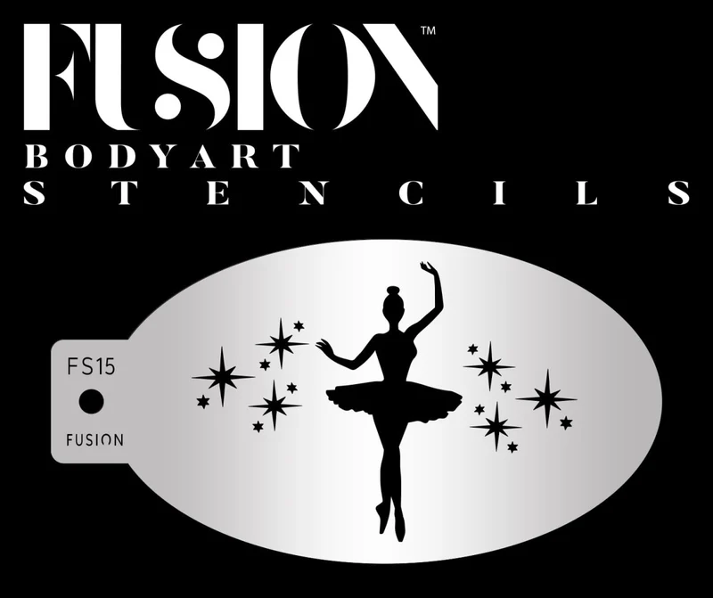 Star Ballerina Face Paint Stencil - FS10
