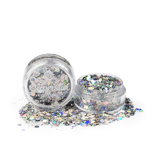 Superstar Laser Silver Chunky Glitter 8ml